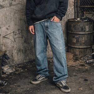 Vans Jeans Men’s 36x34 Relaxed Baggy 90s y2k Skateboarding Grunge 100% Cotton